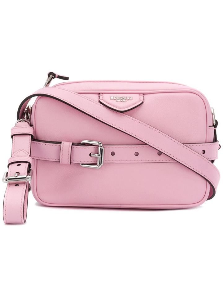 Moschino Square Shaped Crossbody Bag - Pink