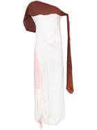 Marni Draped One Shoulder Dress - White