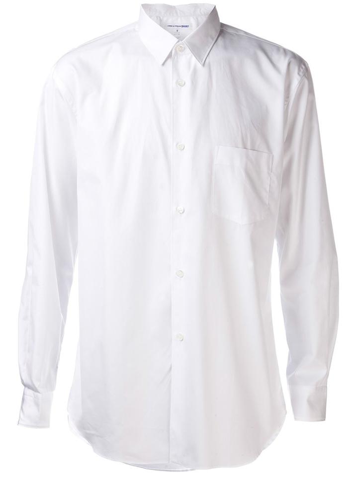 Comme Des Garçons Shirt Classic Collar Button Down, Men's, Size: Medium, White, Cotton