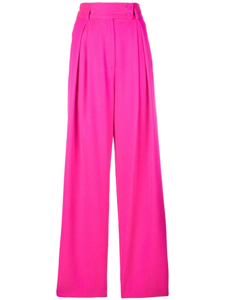 Styland Wide-leg Trousers - Pink & Purple