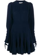 Ulla Johnson Puff Sleeve Knitted Dress - Blue