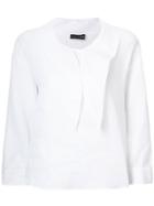 Emporio Armani Pointed-collar Bouse - White