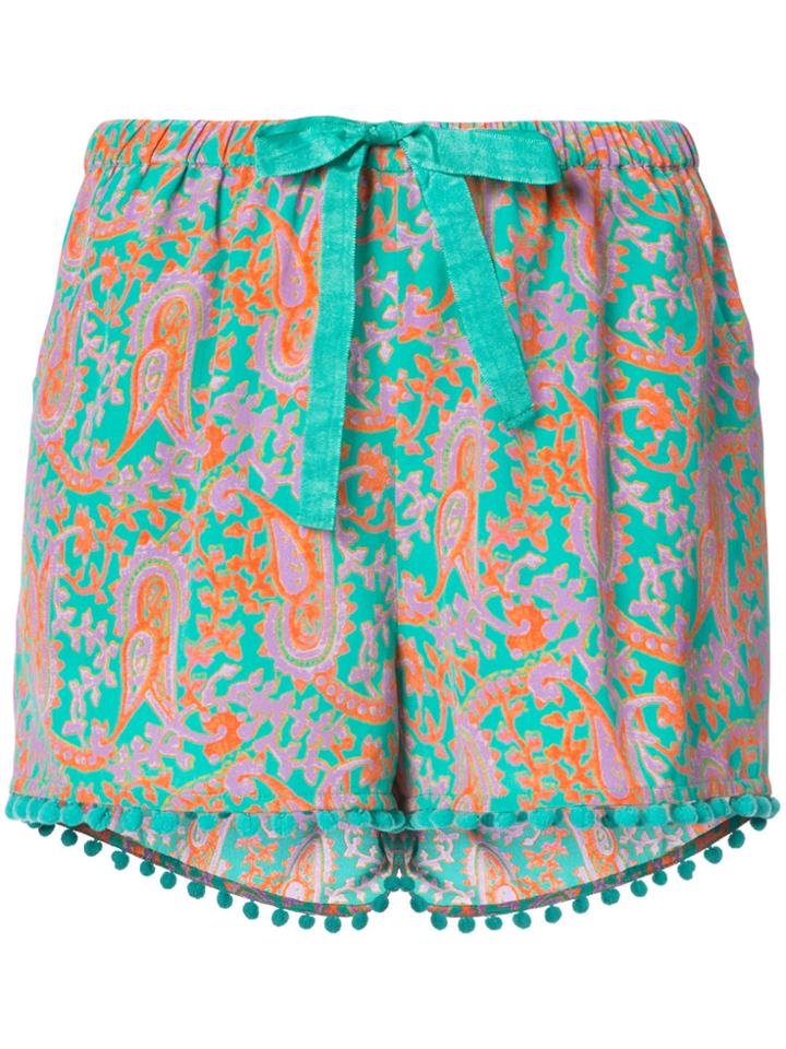 Figue Maja Paisley-print Drawstring Shorts - Multicolour