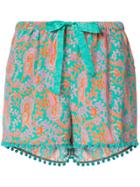 Figue Maja Paisley-print Drawstring Shorts - Multicolour