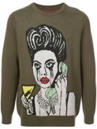 Haculla He Blocked Me Sweatshirt - Green