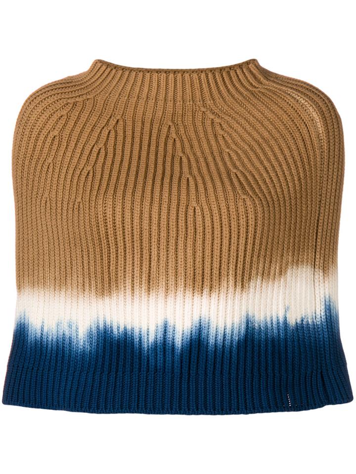 Sonia Rykiel Tie-dye Poncho Scarf - Nude & Neutrals