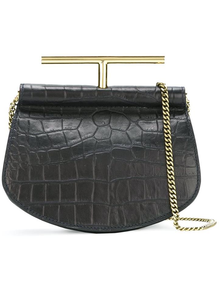 Petar Petrov Lizardskin Effect 'pull It' Cross Body Bag