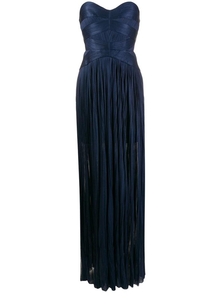 Maria Lucia Hohan Saida Corseted Plissé Dress - Blue