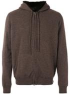 Liska - Fur Lined Hoodie - Unisex - Cashmere/weasel - L, Brown, Cashmere/weasel