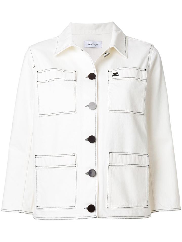 Courrèges Denim Jacket - White