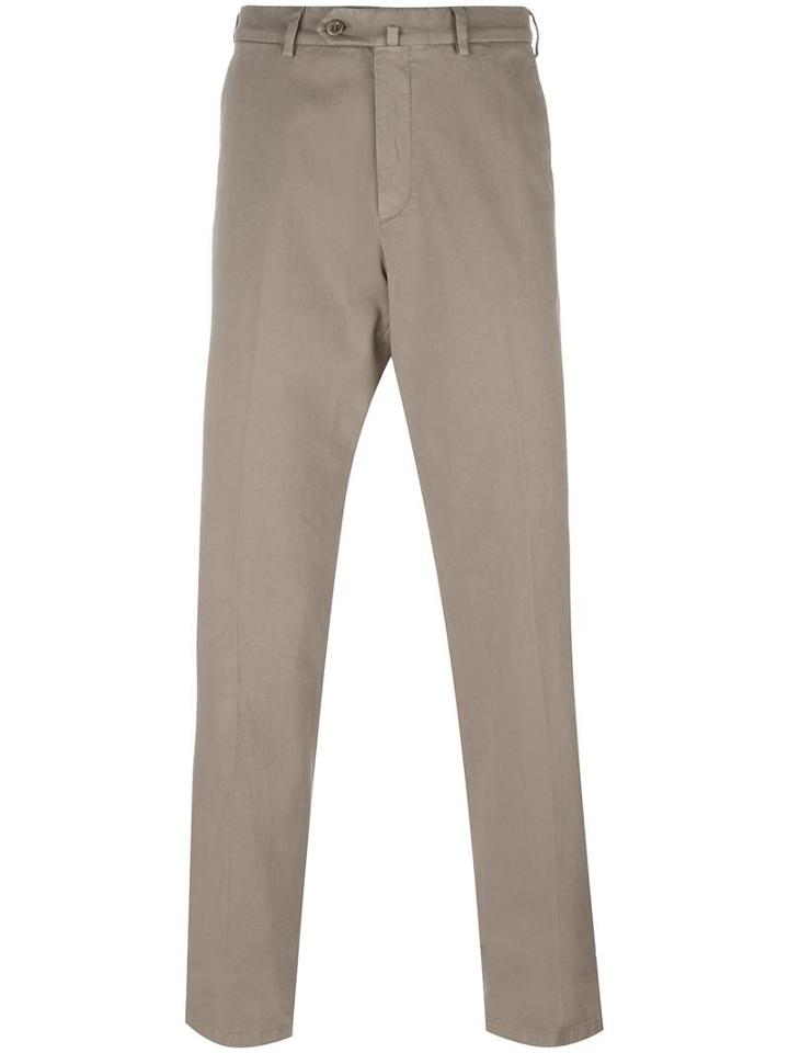 Loro Piana Classic Chinos, Men's, Size: 56, Nude/neutrals, Cotton/spandex/elastane