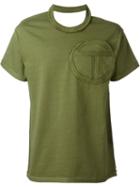 Telfar Cut-out Shoulder T-shirt, Adult Unisex, Size: L, Green, Cotton