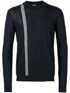 Giorgio Armani Stripe Detail Sweatshirt - Blue
