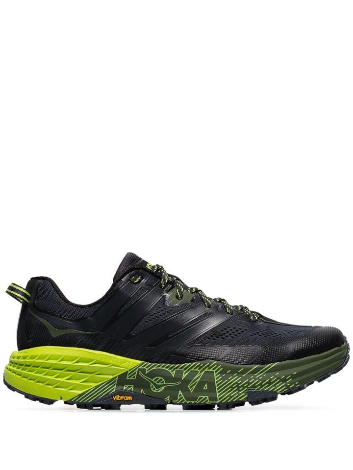 Hoka One One Black Speedgoat 3 Chunky Sneakers