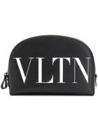 Valentino Logo Make Up Bag - Black