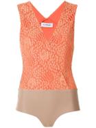 Olympiah Petale Lace Bodysuit - Orange