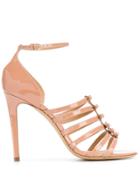 Salvatore Ferragamo Stiletto Bow Detailed Sandals - Pink