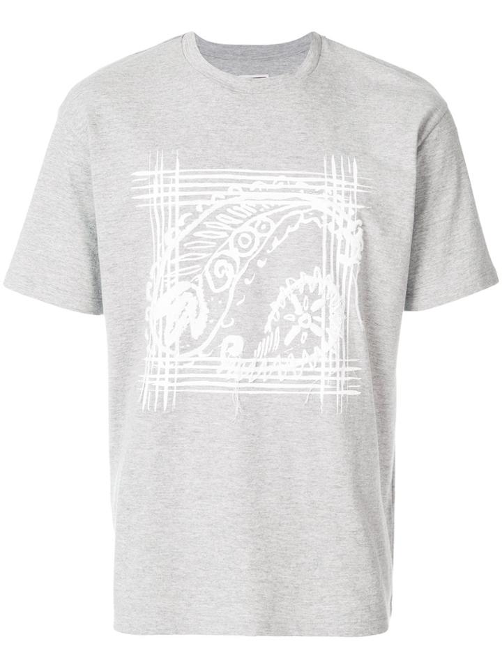 Wooyoungmi Graphic Print T-shirt - Grey