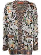 Missoni Loose-fit Patterned Cardigan - White