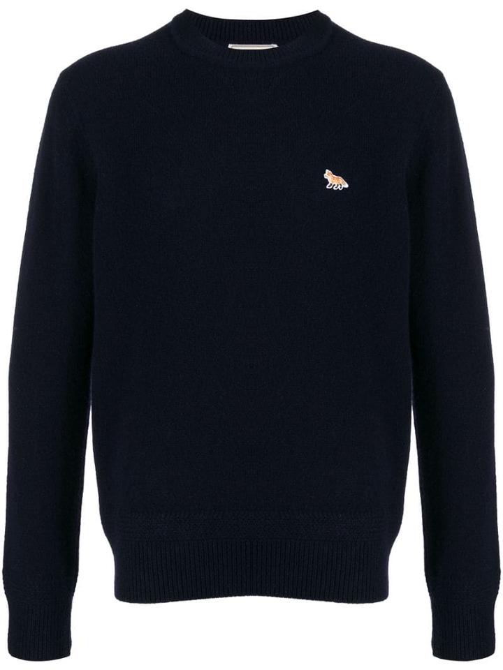 Maison Kitsuné Crewneck Jumper - Blue