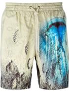 La Perla 'atlantis' Swim Shorts, Men's, Size: Medium, Yellow/orange, Polyester