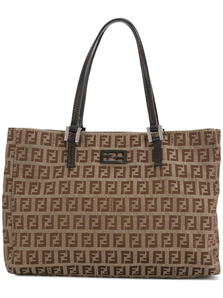 Fendi Vintage Zucca Pattern Tote Bag - Brown