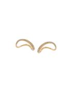 Charlotte Chesnais 18kt Yellow Gold Slide Diamond Earrings