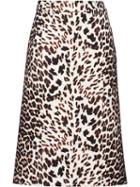 Prada Natté Gabardine Skirt - White