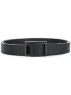 Yohji Yamamoto Classic Narrow Belt - Black
