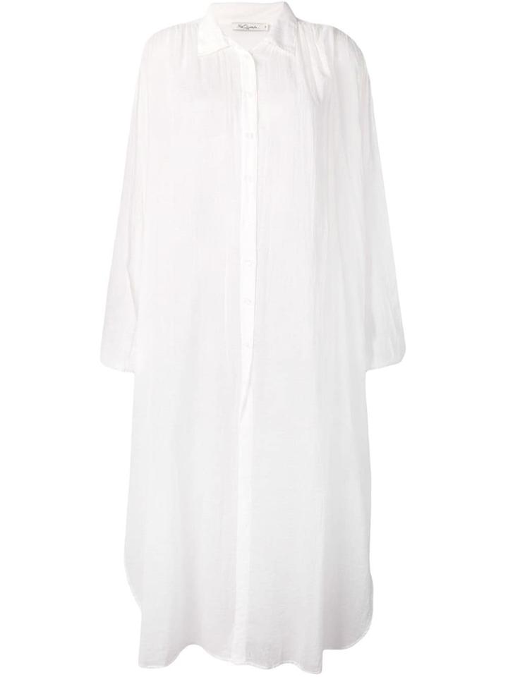 Mes Demoiselles Oscar Chiffon Shirt Dress - White