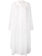 Mes Demoiselles Oscar Chiffon Shirt Dress - White