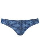Lygia & Nanny Printed Bikini Bottom, Women's, Size: 40, Blue, Polyamide/spandex/elastane