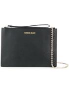 Armani Jeans Saffiano Effect Pouch Clutch - Black