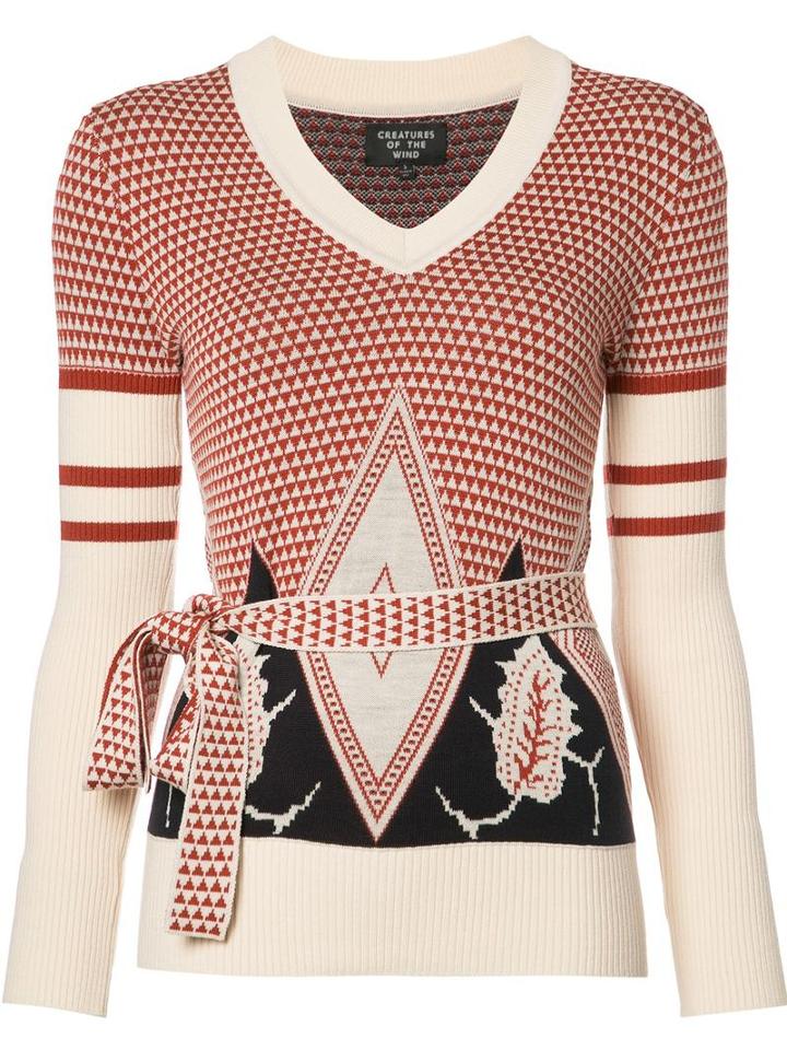 Creatures Of The Wind Keli Jumper, Women's, Size: Large, Red, Merino