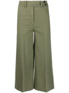 Pt01 Wide Leg Trousers - Green