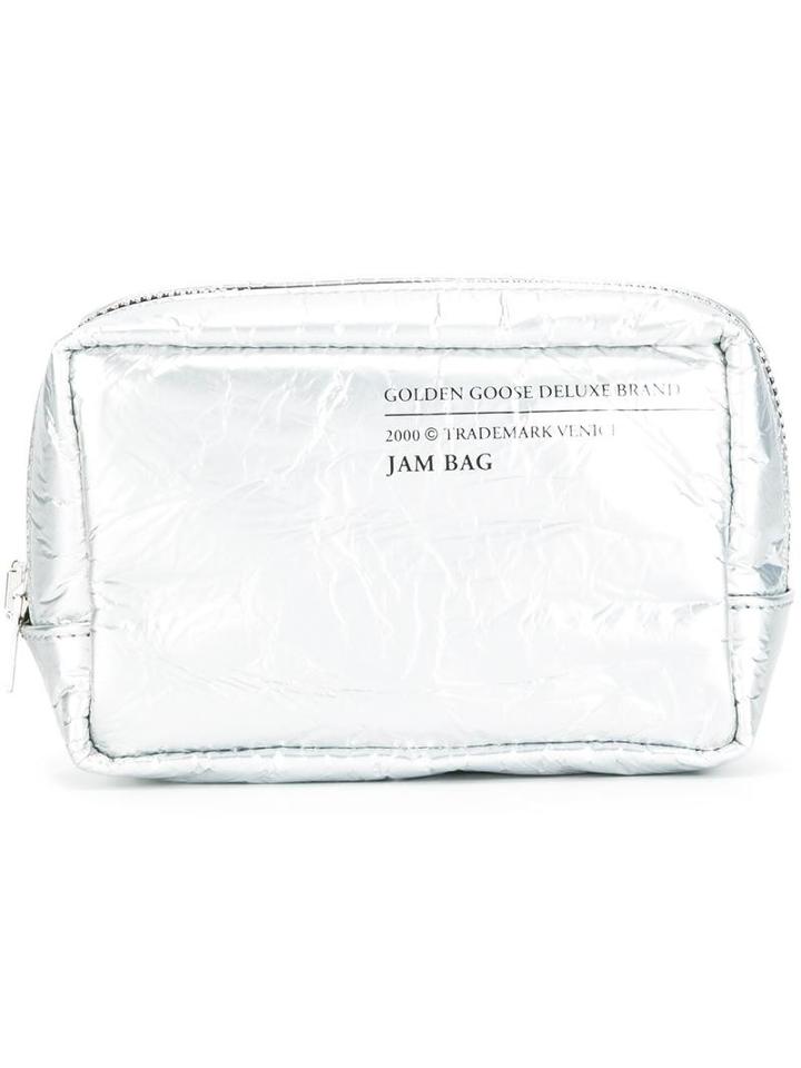 Golden Goose Deluxe Brand Jam Pouch, Women's, Grey, Leather