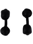 Alexander Mcqueen Skull Cufflinks, Men's, Black, Brass/glass