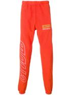 Heron Preston Style Track Pants - Red