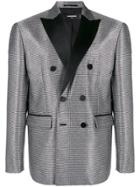 Dsquared2 Double Breasted Blazer - Silver