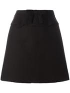 Red Valentino Mini A-line Skirt, Women's, Size: 42, Black, Cotton/viscose