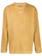 A-cold-wall* Longsleeved T-shirt - Yellow