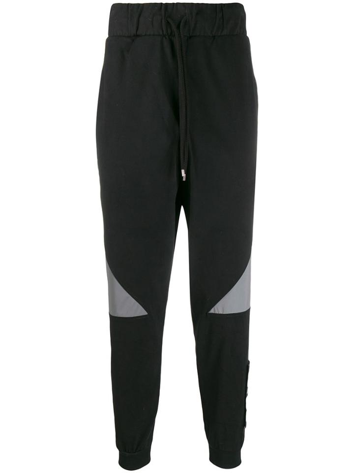 Numero00 Logo Patch Track Pants - Black