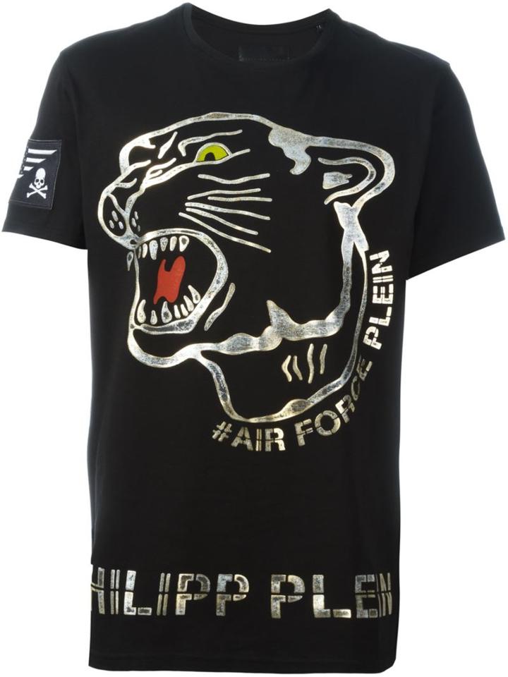 Philipp Plein 'crooked' T-shirt, Men's, Size: Xl, Black, Cotton