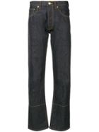 Loewe Embroidered Five Pocket Jeans - Blue