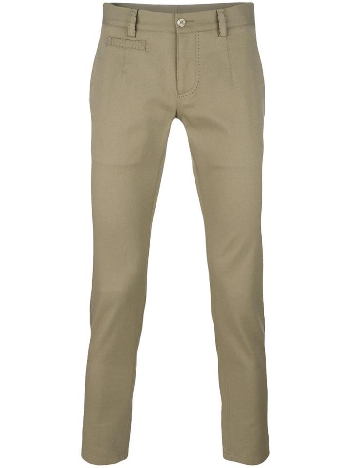 Dolce & Gabbana Cropped Trousers - Nude & Neutrals