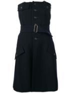 Comme Des Garçons Pre-owned 1994's Belted Strapless Dress - Blue
