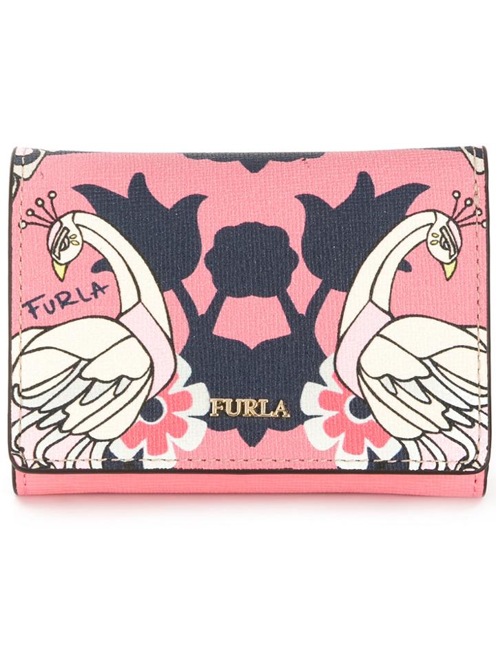Furla Printed Billfold Wallet - Pink & Purple