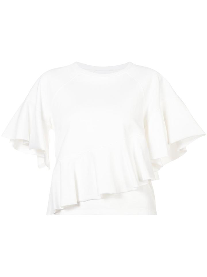 Cinq A Sept Ruffled Blouse - White