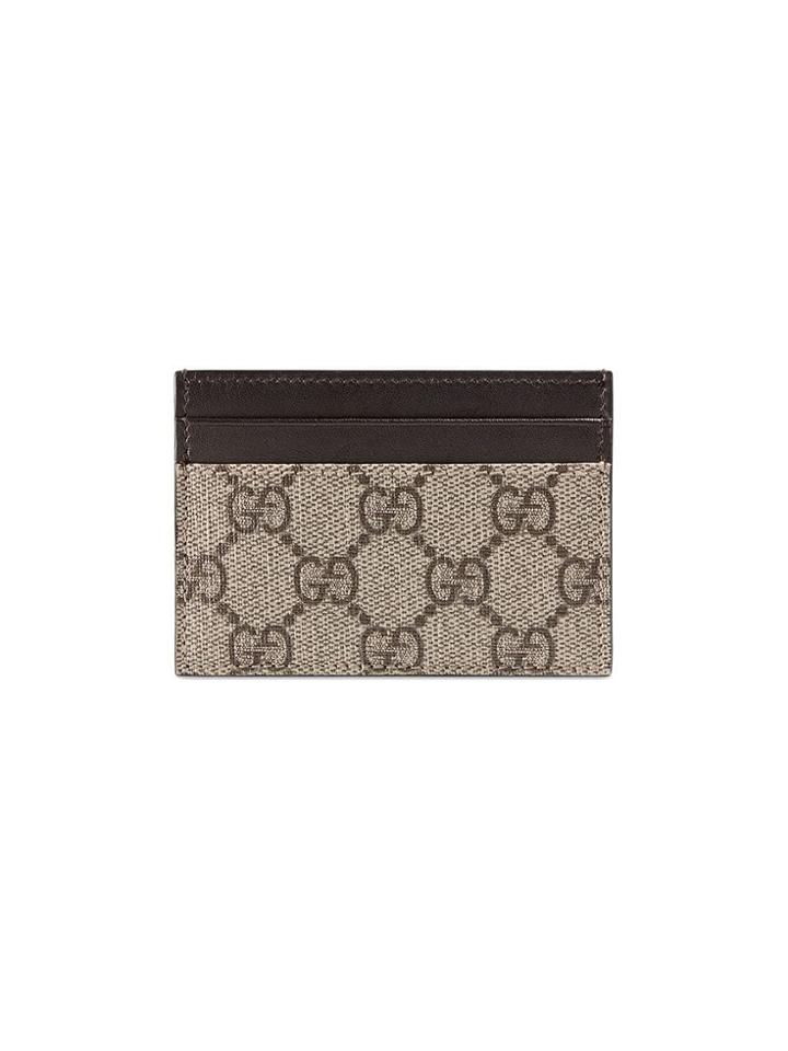 Gucci Gg Supreme Money Clip - Brown