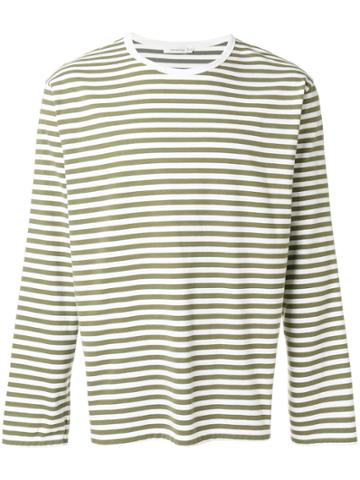 Nanamica Striped Sweatshirt - White